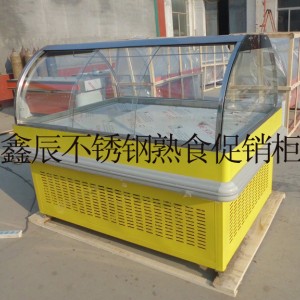不銹鋼熟食展示柜，超市鹵味促銷柜，超市不銹鋼展柜