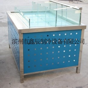 鑫辰循環水貝類展示臺 超市不銹鋼展臺，XC-C海鮮展臺