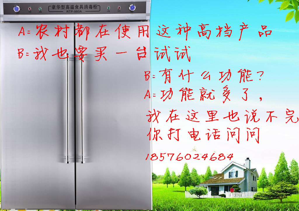 商用碗碟消毒柜 大型高溫熱風(fēng)循環(huán)巾柜 910升豪華立式雙門消毒柜