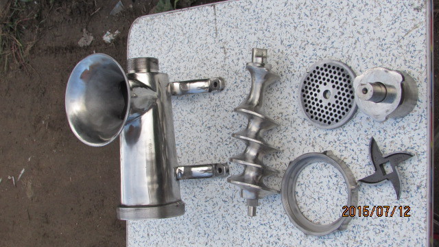 合眾出品不銹鋼32號絞肉機(jī)手動電動兩用碎肉機(jī)絞雞骨架 商用大號