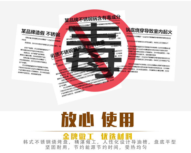 不銹鋼燒烤盤(pán) 韓式圓形烤肉盤(pán) 便攜式燒烤網(wǎng)燒烤配件