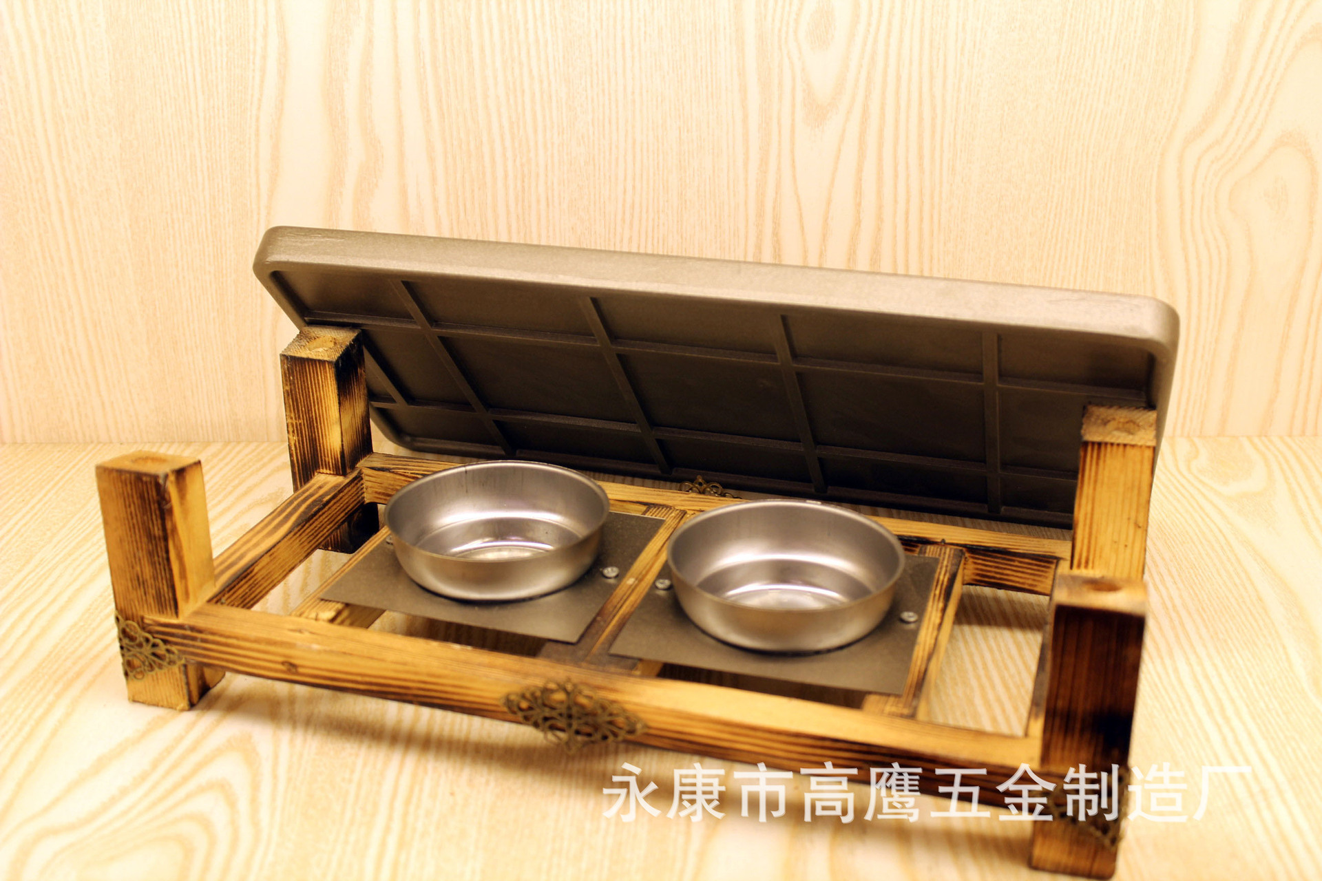 批發(fā)鋁制商用多功能不粘燒烤盤 日式方形諸葛烤魚(yú)爐便攜酒精爐