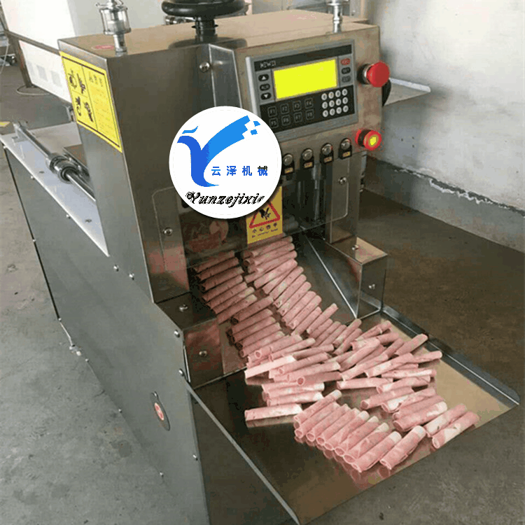 云澤全自動(dòng)切片機(jī)商用切肉羊肉卷刨肉機(jī)電動(dòng)YZ-A300可訂制