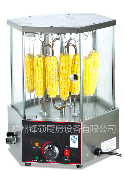 電熱旋轉(zhuǎn)單層烤玉米機 商用多功能烤箱 烤肉串雞翅 鋒碩工廠直銷