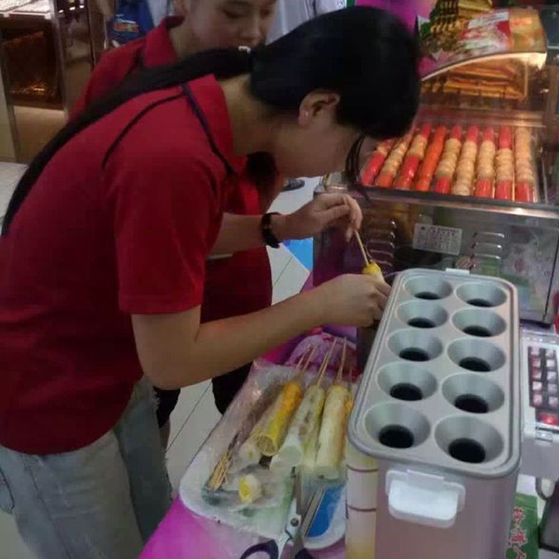 天益商用雞蛋烤火腿熱狗機(jī)蛋卷機(jī)蛋包腸機(jī)產(chǎn)地貨源
