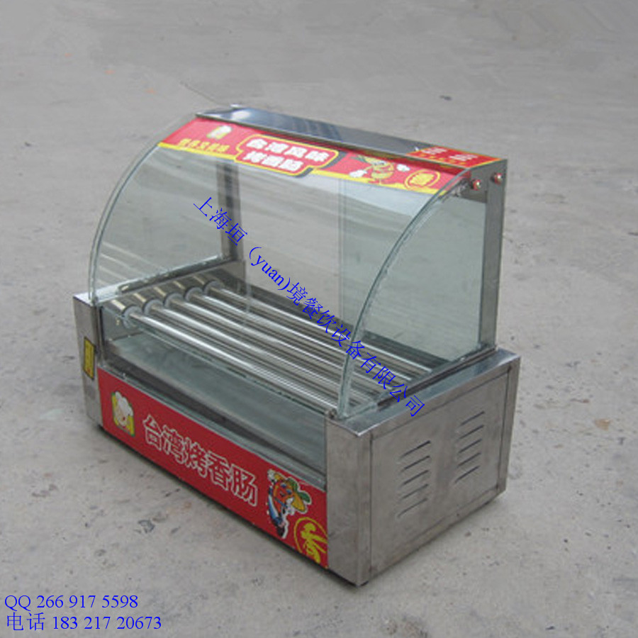 工廠(chǎng)直銷(xiāo)帶門(mén)帶燈烤腸機(jī) 出口雙控溫?zé)峁窓C(jī) 電動(dòng)商用香腸機(jī)