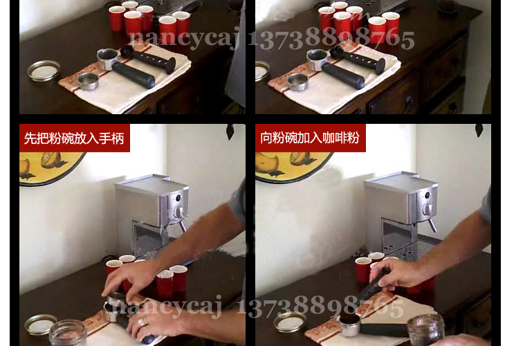 Gustino意式進(jìn)口泵 半自動高壓不銹鋼濃縮咖啡機(jī)家用商用豪華正品