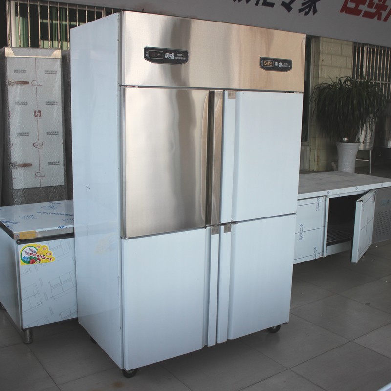 不銹鋼四門(mén)冰柜四開(kāi)門(mén)冰柜商用廚房冰柜不銹鋼六門(mén)冰柜冷凍柜