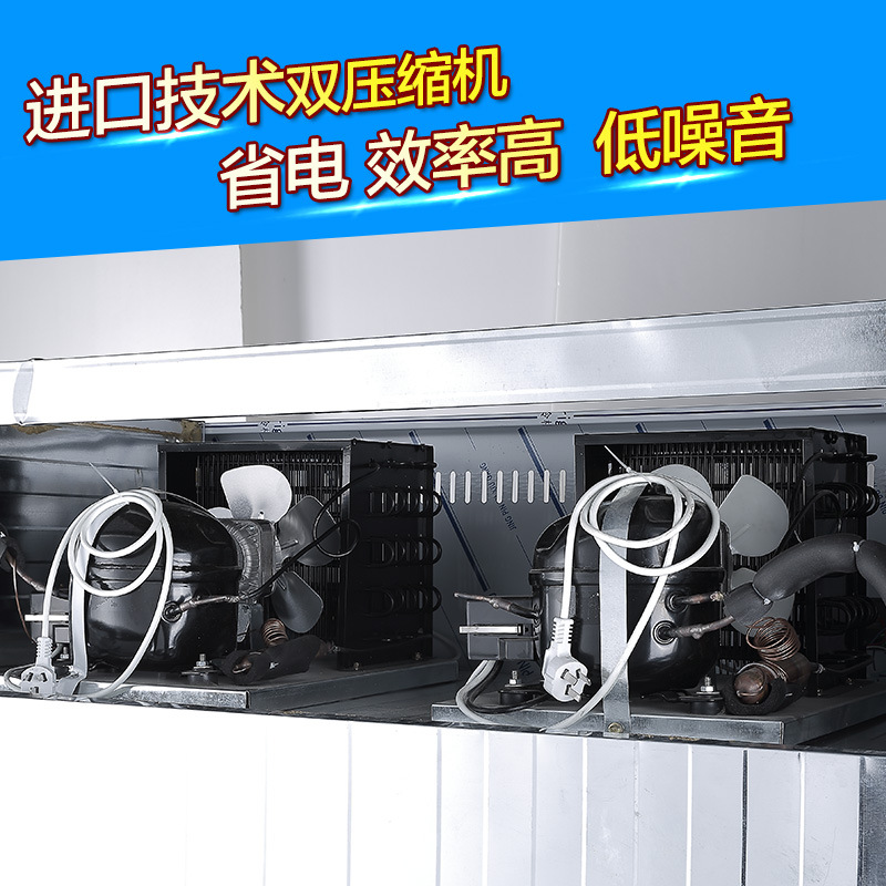 樂(lè)創(chuàng) 四門(mén)冰箱冰柜冷柜冷藏冷凍保鮮柜六門(mén) 商用廚房冰箱 包郵