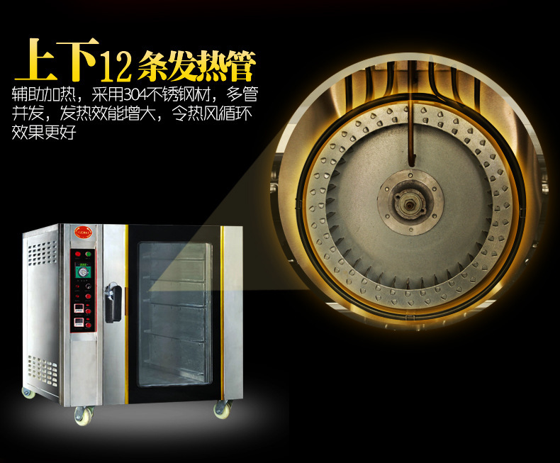 樂創(chuàng)電熱風烤箱5盤 風循環(huán)電烘爐 面包烤箱電烤爐 商用大型電烤箱