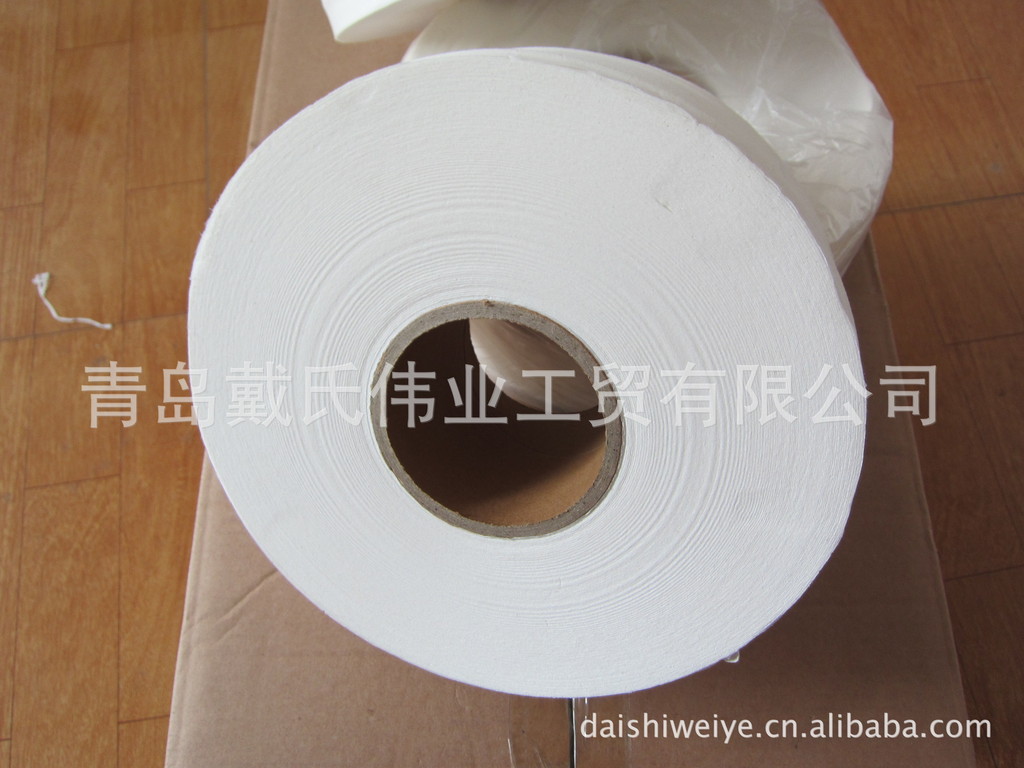 廠家批發100%純木漿雙層750克酒店用珍寶盤紙，廁所用紙，大卷紙