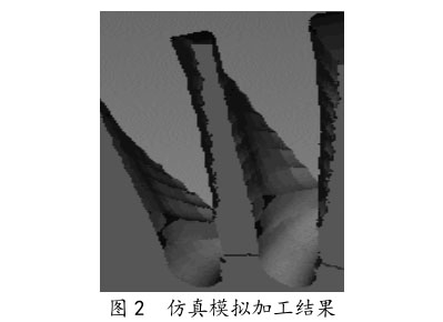 仿真模擬加工結果