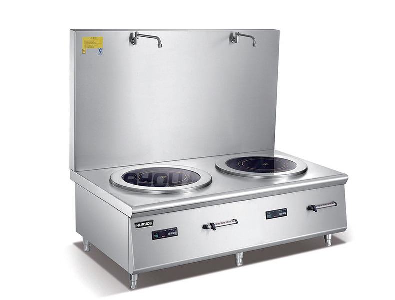 威達豪雙頭電磁矮湯爐30kw 8檔磁控火力調(diào)節(jié)大功率落地電磁爐