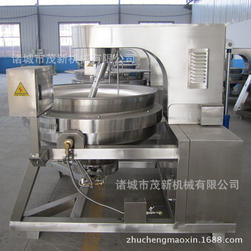 醬料 大型炒料機(jī) 400L全自動(dòng)燃?xì)庑行菙嚢璩村伩販胤葱读弦惑w化