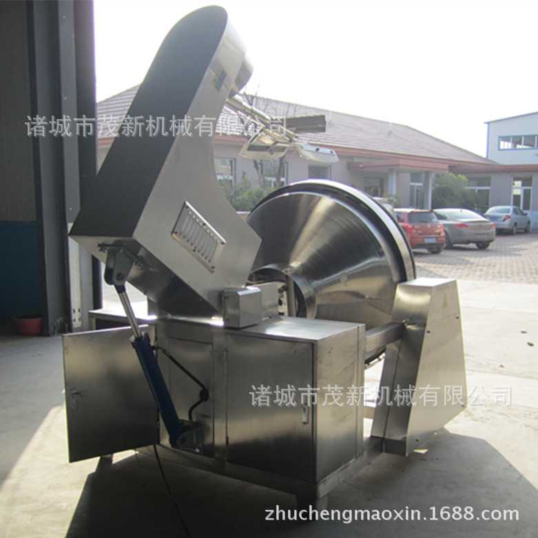 醬料 大型炒料機(jī) 400L全自動(dòng)燃?xì)庑行菙嚢璩村伩販胤葱读弦惑w化