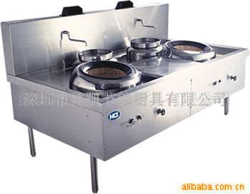 廠家專業(yè)生產(chǎn)不銹鋼雙頭大炒爐，不銹鋼煤氣炒爐，單頭炒爐