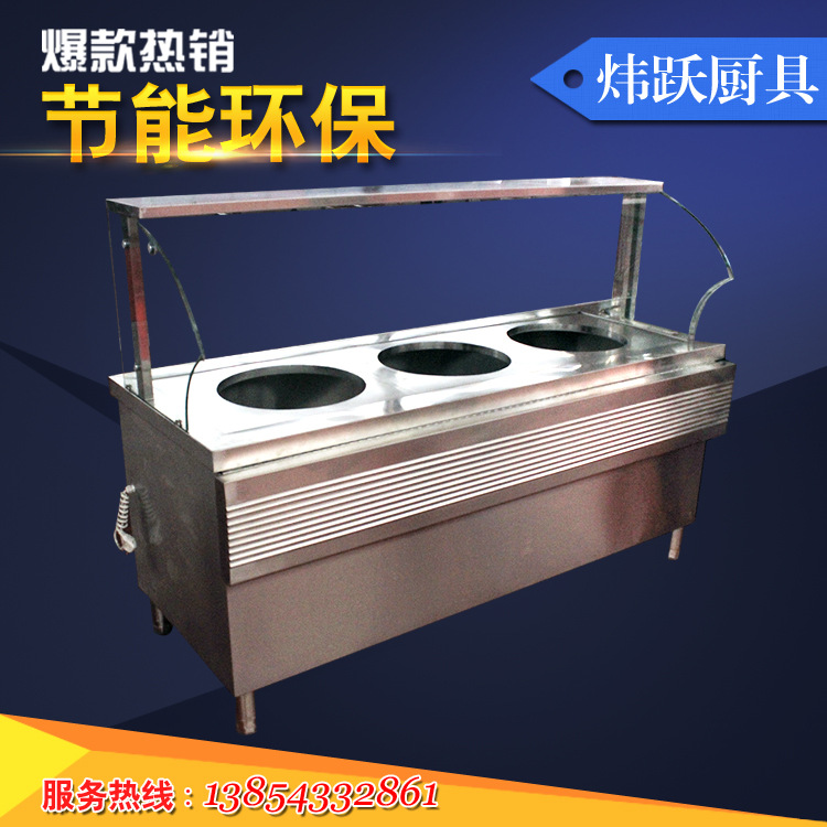 保溫粥車(chē)售飯車(chē)售粥車(chē) 不銹鋼保溫粥車(chē)粥臺(tái) 帶玻璃罩粥車(chē)粥臺(tái)