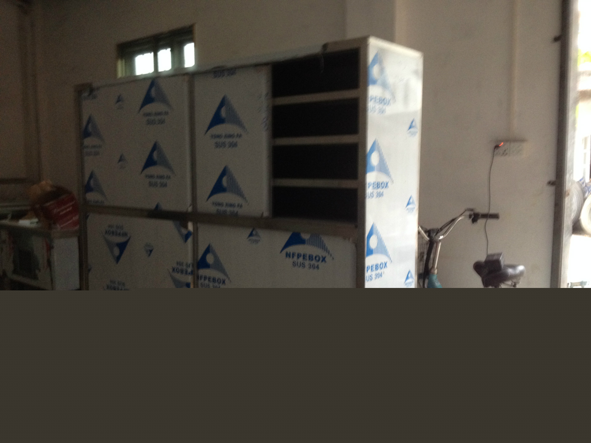 廠家批發201無磁不銹鋼08厚單/雙通工作臺 廚房雙推門操作荷臺