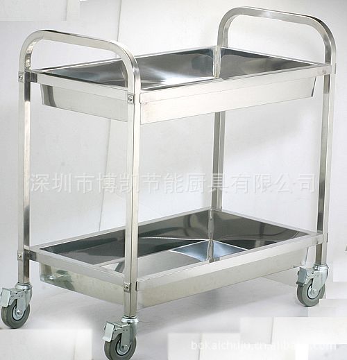廠家專(zhuān)業(yè)生產(chǎn)不銹鋼雙層手推餐車(chē)，服務(wù)車(chē)，調(diào)料車(chē)，收碗車(chē)