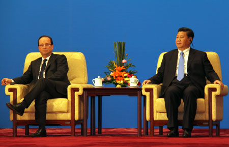 中法聯(lián)合新聞公報:共建和平 民主 繁榮 進(jìn)步的世界